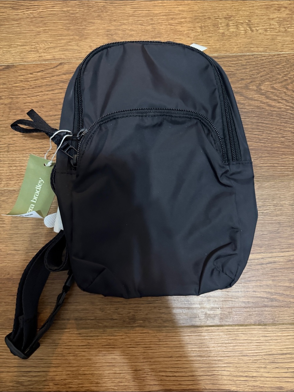 Vera Bradley Black Lorman Sling Backpack